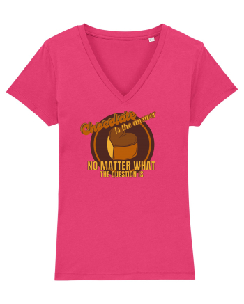 Chocolate IS The Answer,No Matter What Question Is Raspberry