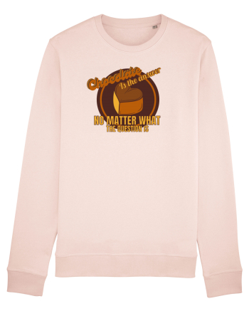 Chocolate IS The Answer,No Matter What Question Is Candy Pink
