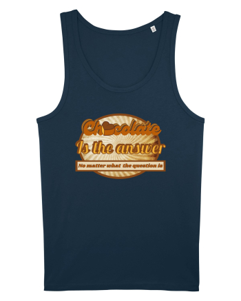 Chocolate IS The Answer,No Matter What Question Is Navy