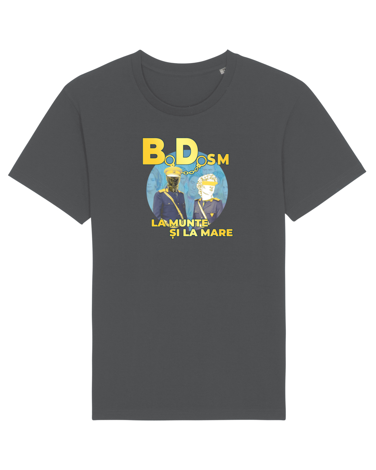 Tricou mânecă scurtă Unisex Rocker Anthracite