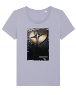 Foundation Tricou mânecă scurtă guler larg fitted Damă Expresser