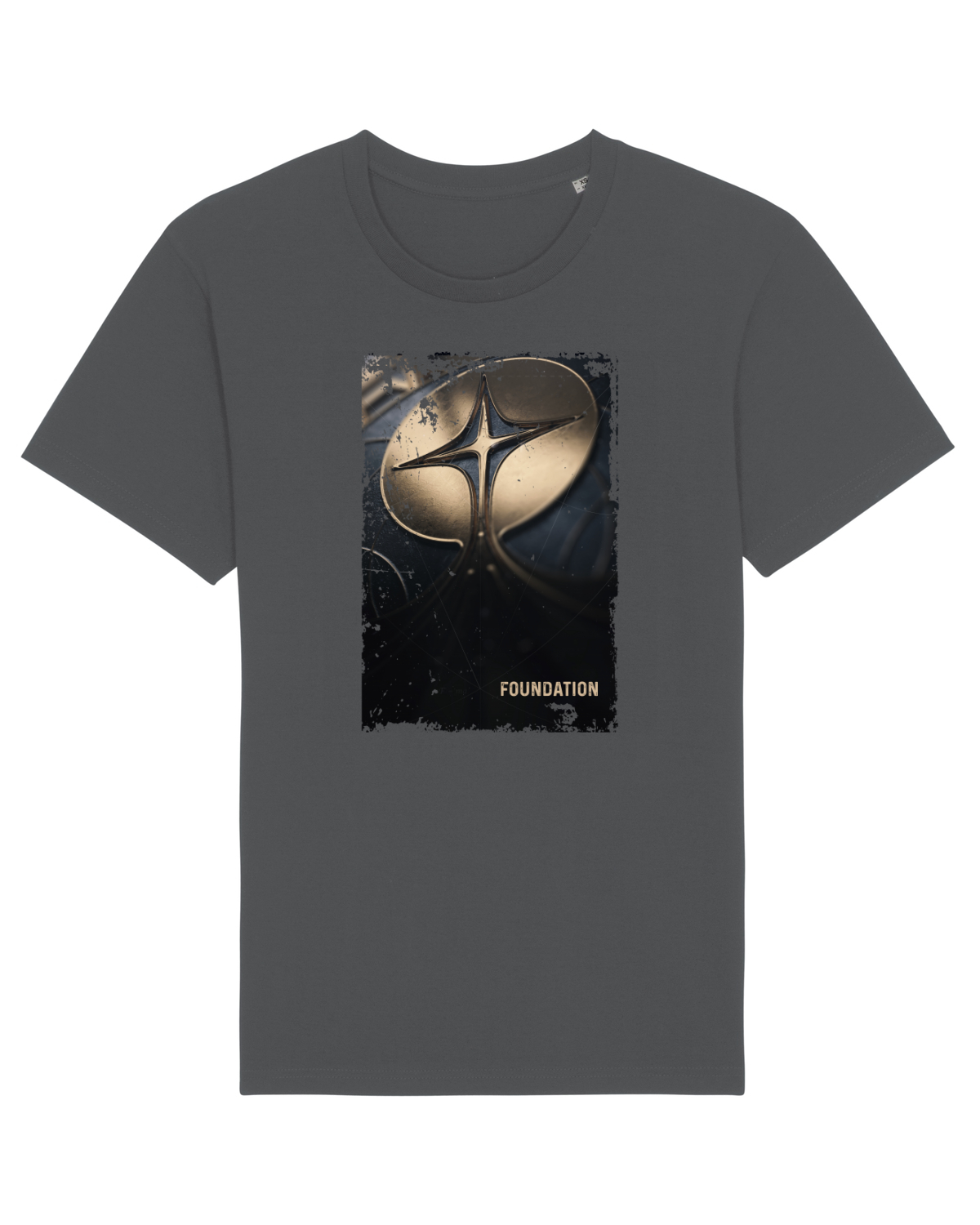 Tricou mânecă scurtă Unisex Rocker Anthracite