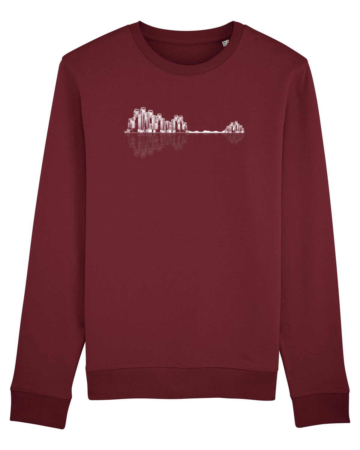 Bluză mânecă lungă Unisex Rise Burgundy