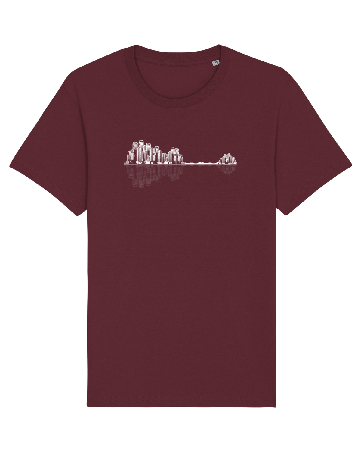 Tricou mânecă scurtă Unisex Rocker Burgundy