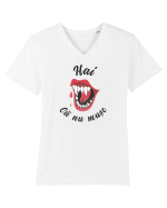 cu desene de Halloween - Hai ca nu musc Tricou mânecă scurtă guler V Bărbat Presenter