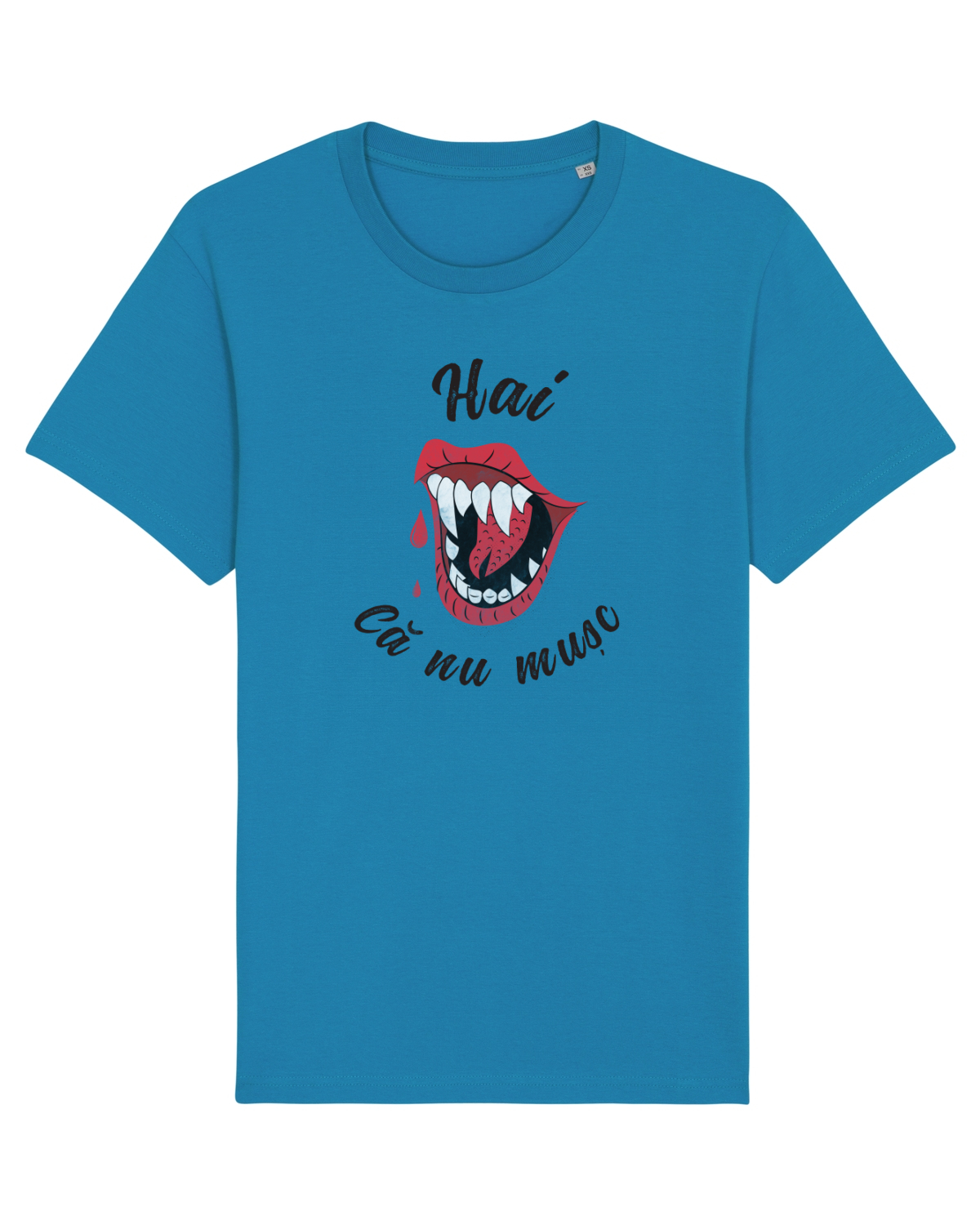 Tricou mânecă scurtă Unisex Rocker Azur