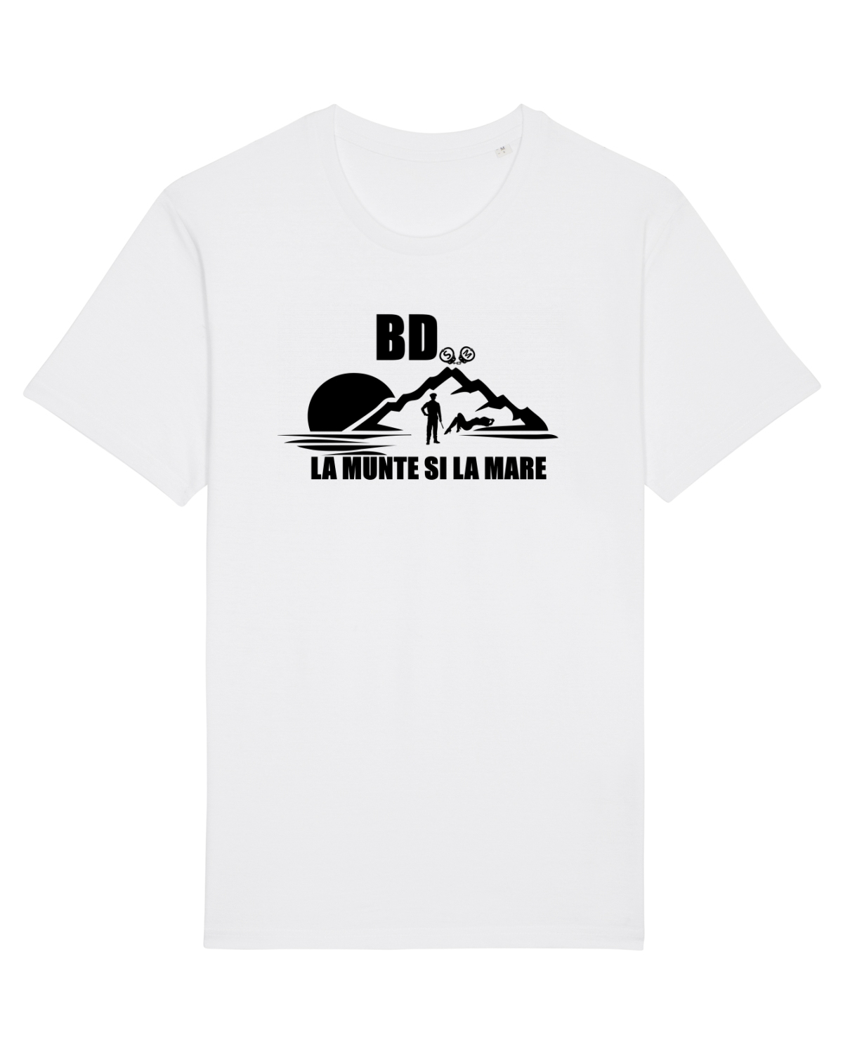 Tricou mânecă scurtă Unisex Rocker White