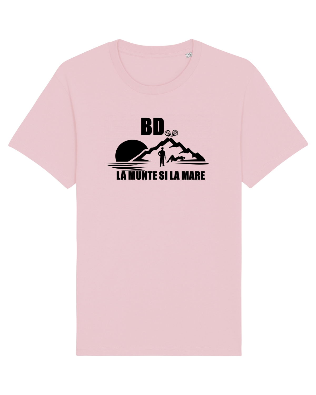 Tricou mânecă scurtă Unisex Rocker Cotton Pink