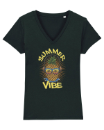 Summer Vibe Tricou mânecă scurtă guler V Damă Evoker