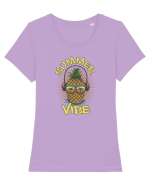 Summer Vibe Tricou mânecă scurtă guler larg fitted Damă Expresser