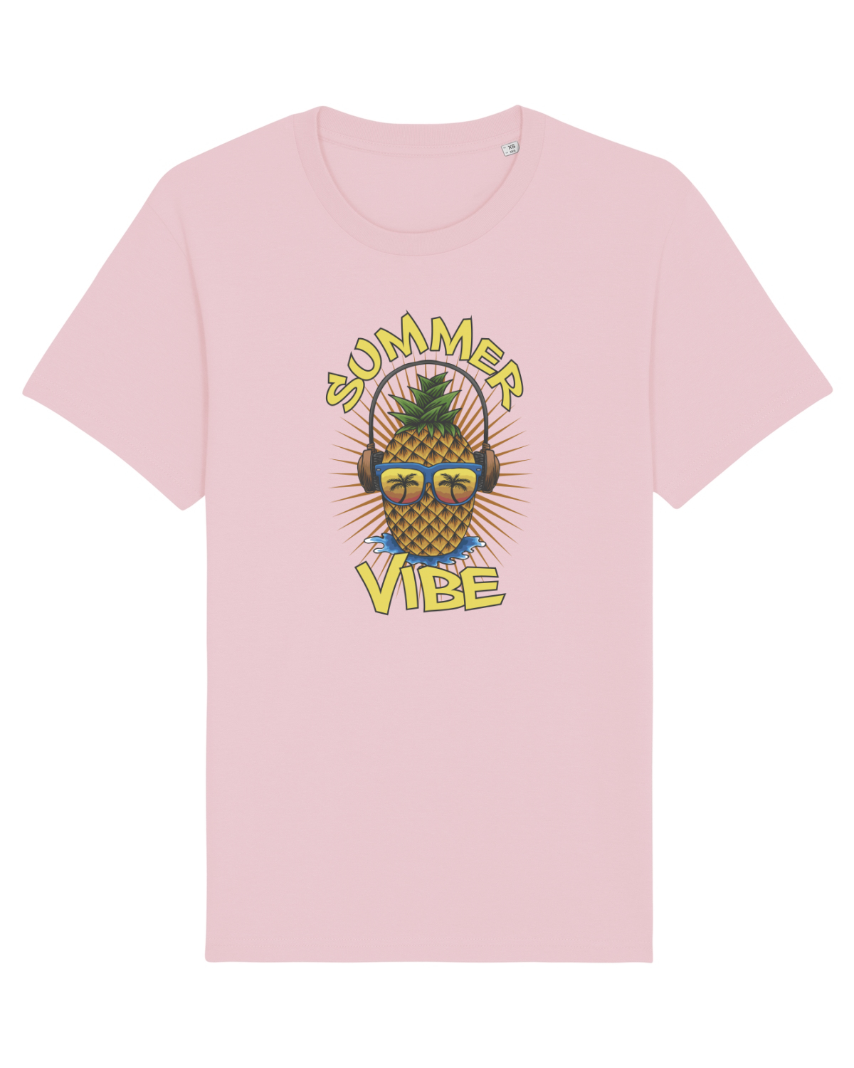 Tricou mânecă scurtă Unisex Rocker Cotton Pink