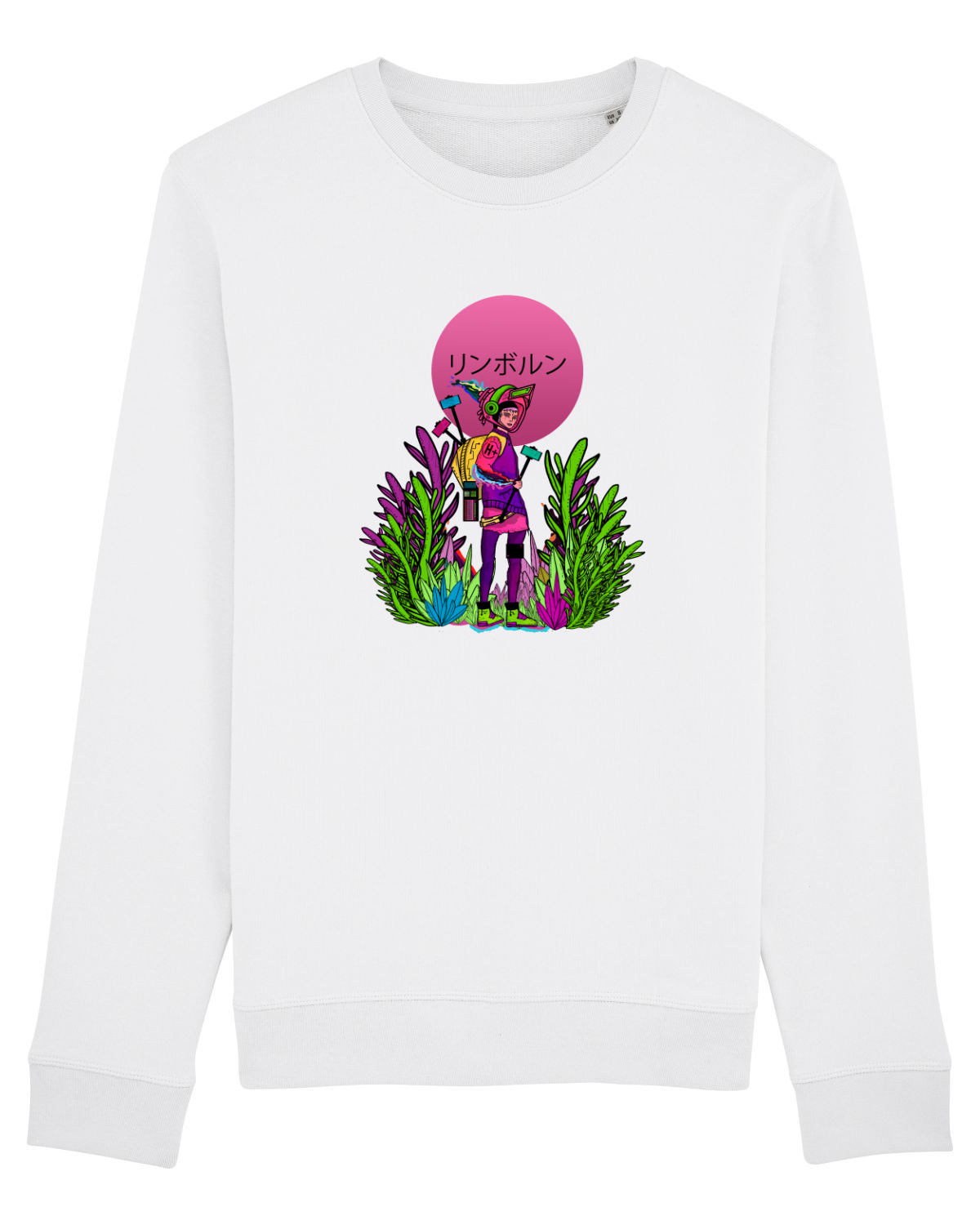 Bluză mânecă lungă Unisex Rise White