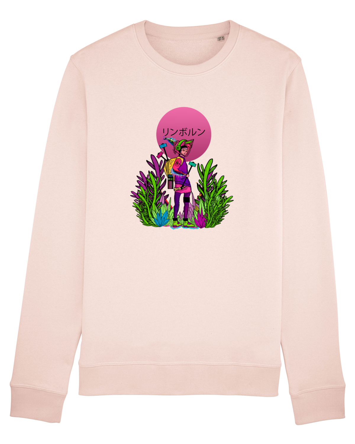 Bluză mânecă lungă Unisex Rise Candy Pink