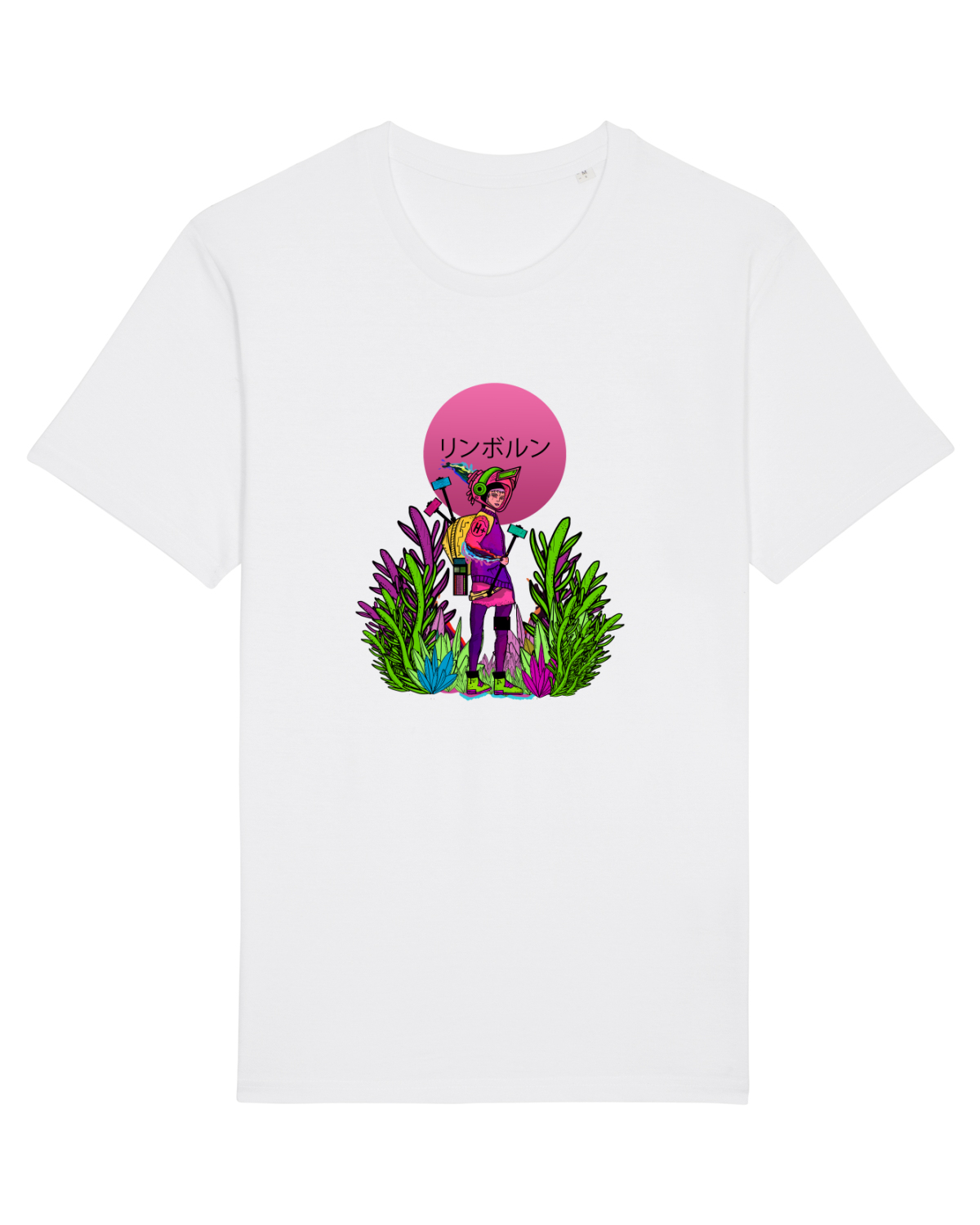 Tricou mânecă scurtă Unisex Rocker White