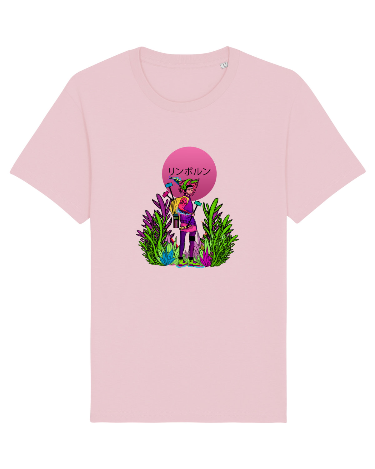 Tricou mânecă scurtă Unisex Rocker Cotton Pink