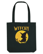 cu desene de Halloween - Witchy Sacoșă textilă