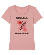 cu desene de Halloween - Un fleac m-au ciuruit Tricou mânecă scurtă guler larg fitted Damă Expresser