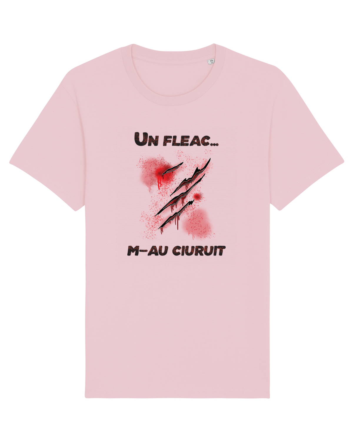 Tricou mânecă scurtă Unisex Rocker Cotton Pink