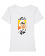 Summer Girl Tricou mânecă scurtă guler larg fitted Damă Expresser