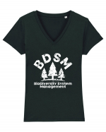 BDSM BioDiversity System Management Tricou mânecă scurtă guler V Damă Evoker