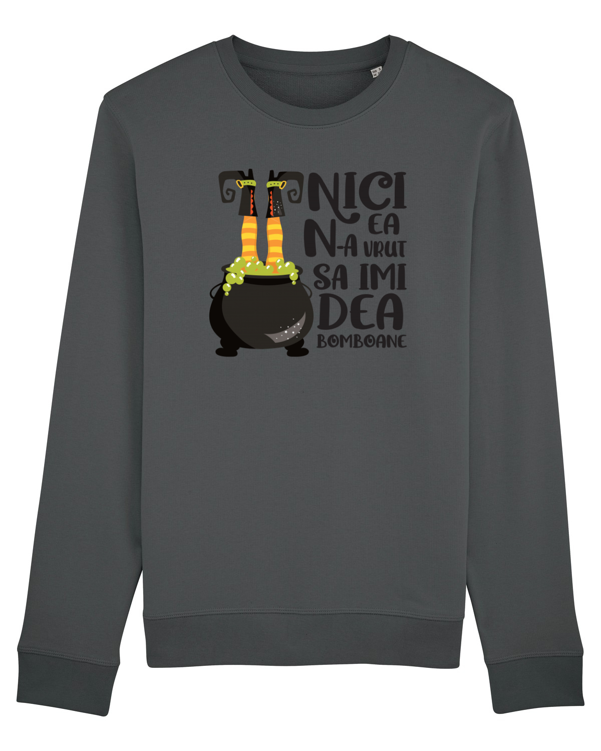 Bluză mânecă lungă Unisex Rise Anthracite