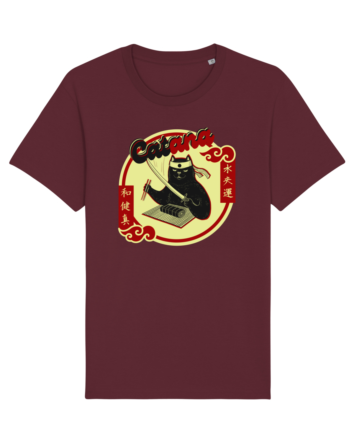 Tricou mânecă scurtă Unisex Rocker Burgundy