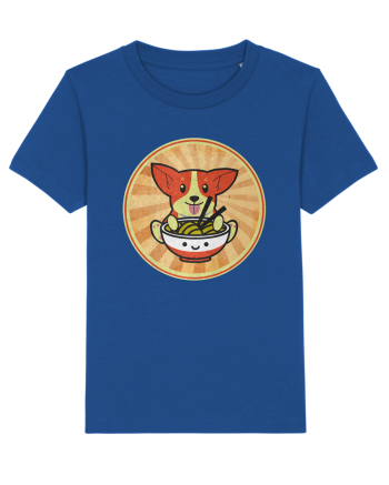 Corgi Eating Ramen Majorelle Blue