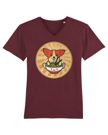 Corgi Eating Ramen Burgundy