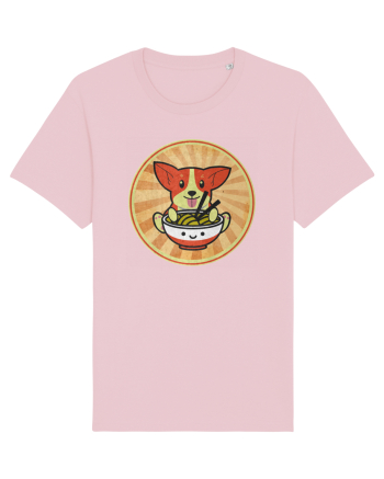 Corgi Eating Ramen Cotton Pink