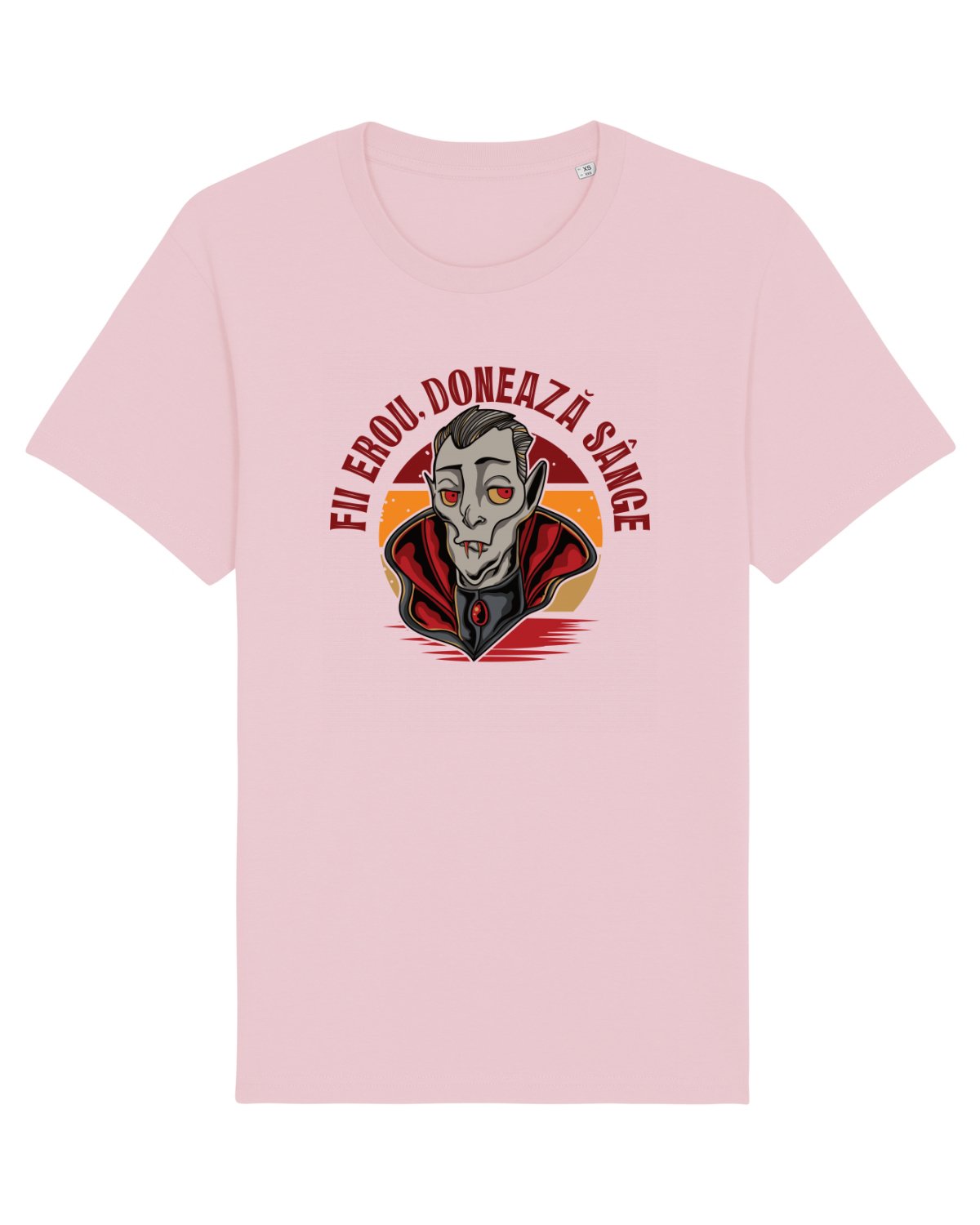 Tricou mânecă scurtă Unisex Rocker Cotton Pink