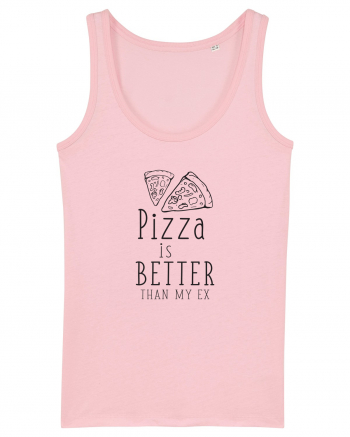 Pizza is Better Cotton Pink