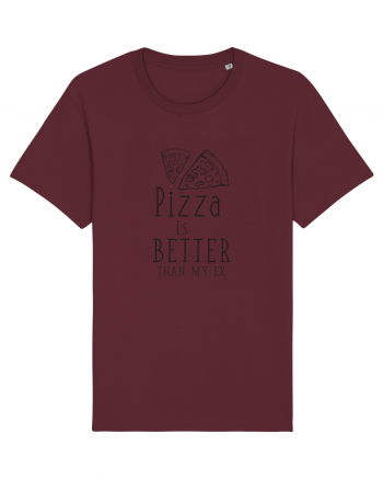 Pizza is Better Burgundy