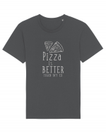 Pizza is Better Tricou mânecă scurtă Unisex Rocker