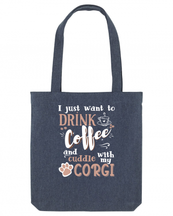 CORGI and coffee Midnight Blue