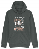 CORGI and coffee Hanorac cu fermoar Unisex Connector