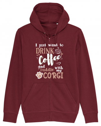 CORGI and coffee Burgundy