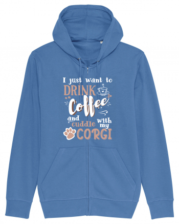 CORGI and coffee Bright Blue