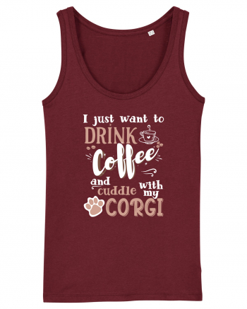 CORGI and coffee Burgundy