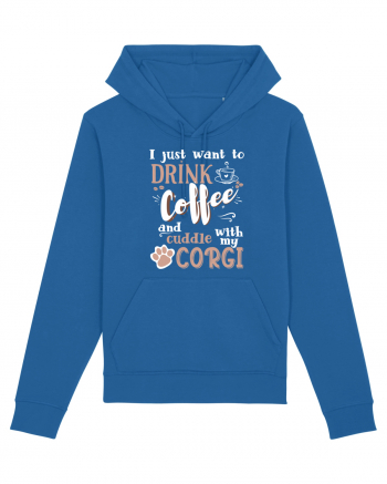 CORGI and coffee Royal Blue