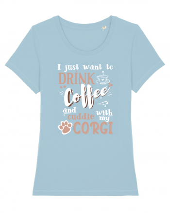 CORGI and coffee Sky Blue