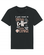 CORGI and coffee Tricou mânecă scurtă Unisex Rocker