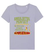 Angajatul Perfect Tricou mânecă scurtă guler larg fitted Damă Expresser