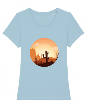 Desert Cactus Sky Blue