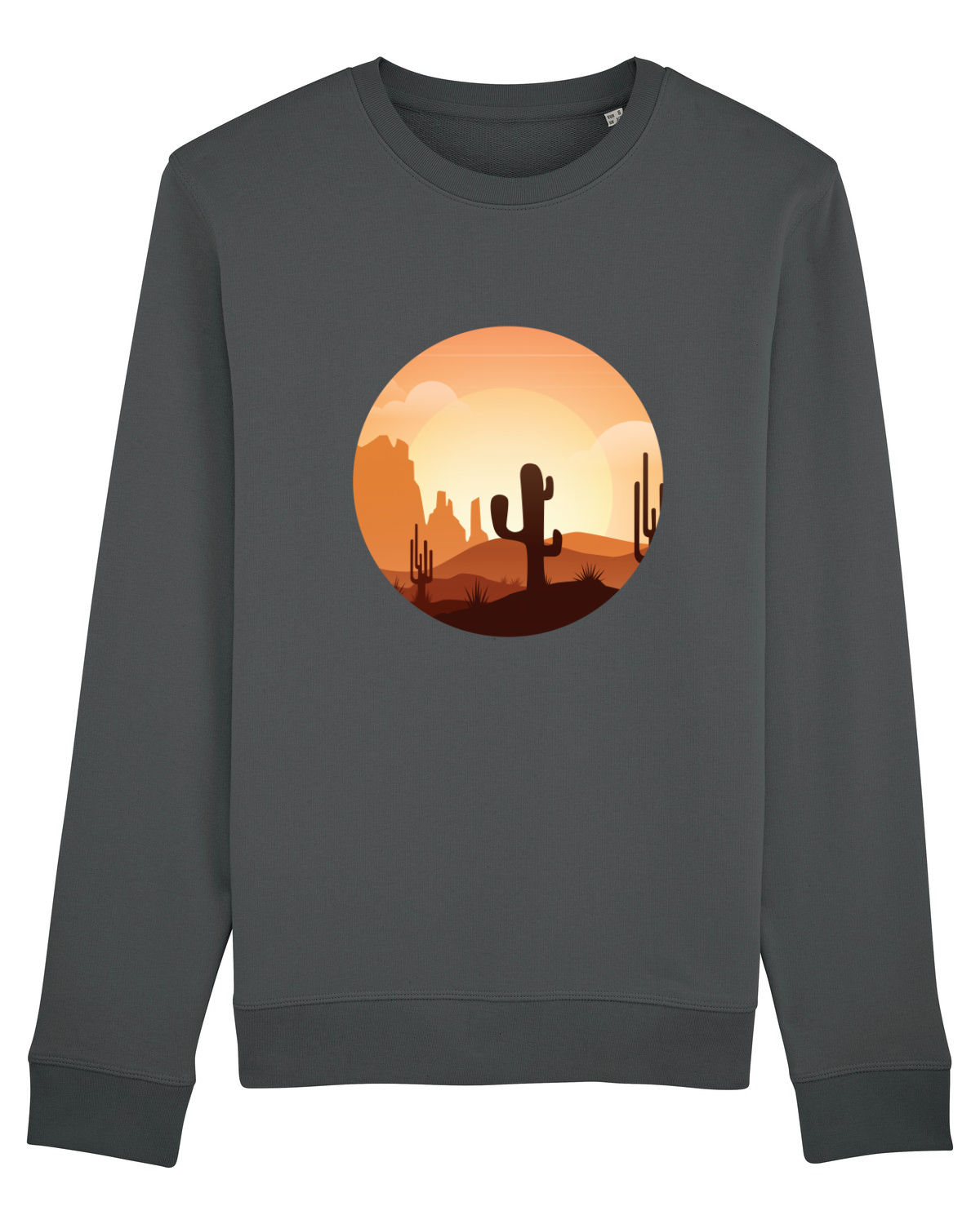 Bluză mânecă lungă Unisex Rise Anthracite