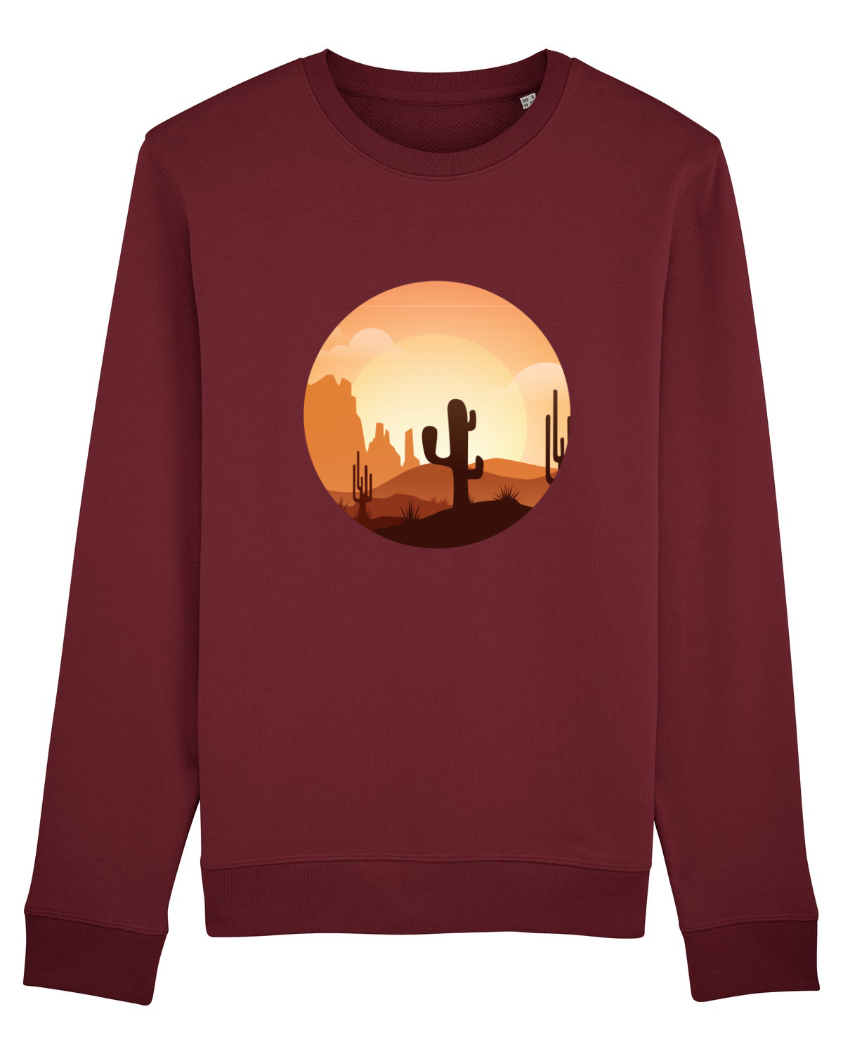 Bluză mânecă lungă Unisex Rise Burgundy