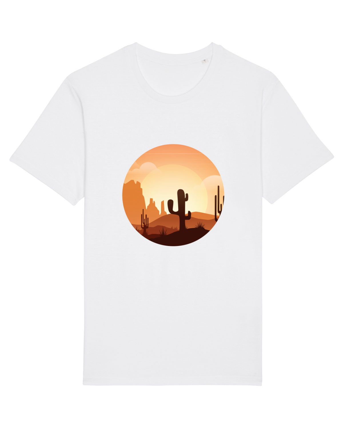 Tricou mânecă scurtă Unisex Rocker White
