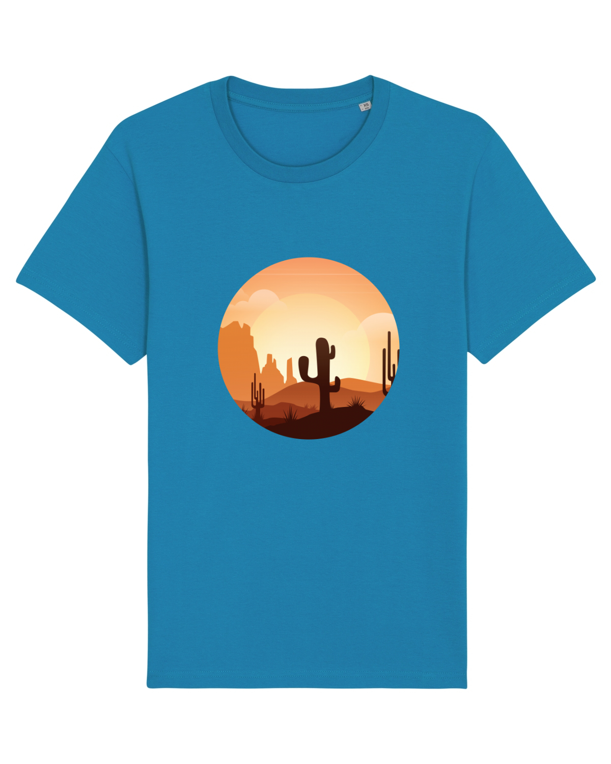 Tricou mânecă scurtă Unisex Rocker Azur