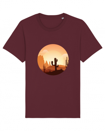 Desert Cactus Burgundy