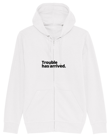 Trouble has arrived. (negru) White
