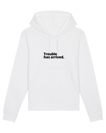 Trouble has arrived. (negru) White